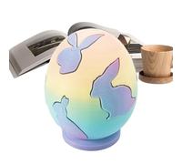 Easter Egg 3D Printed, Fidget Puzzle Toy, 4.02-Inch Transforming Rabbit Blocks, Interactive Building Ornament, Modern High-Tech Style, Holiday Decor for Desk and Home