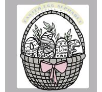 Easter Egg Alphabet: Coloring Pages