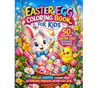Easter Egg Coloring Book for Kids: 50 Beautiful Easter Egg Designs to Color | Fun, Easy and Creative Easter Coloring Pages for Toddlers, Preschool and Kids Ages 3-6