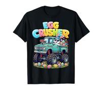 Easter Egg Crusher Monster Truck Bunny Orecchie Bambino Ragazzo Bambini Maglietta
