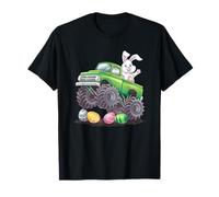 Easter Egg Crusher Monster Truck Design per ragazzi bambini Pasqua Maglietta