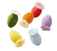 Easter Egg Decorations - 7 cm Easter Egg Decor | Ornamento hangable Flora for Dining Table Window Night Stand Cappotto Party Family Friends Teens Adults Men Women