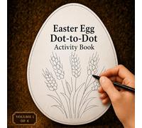 Easter Egg Dot-to-Dot Activity Book: Connect the Dots Traditional Ukrainian Pysanky UA Coloring Book for Learning Folk Art Patterns, Relaxation and Calm Creativity