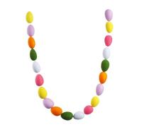 Easter Egg Garland Decorations - Decorative Felt Ball Festive Cute Easter Egg Garland Decorations, Banner | For Trees Window Door Wall Staircase Porch Fireplaces Indoor Outdoor Pastel Party Decor