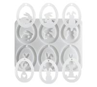 Easter Egg Pendente Mould, Epoxy Mold, Plaster Mold, Mold, e Artigianato Mold, Easter Decorations Mold, Epoxy Mold for Arts, Crafts Projects, Easter Decorations