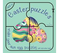 Easter egg puzzles: Colouring book to make your own, unique puzzles or Easter cards