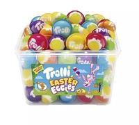 Easter Eggies Caramelle Gommose a Forma di Uova, Ripieno Liquido, Senza Glutine, 60 Pezzi da 18,8 g, Totale 1128 g