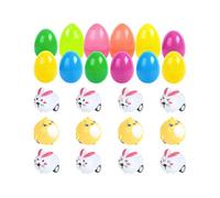 Easter Eggs - 3,94 x 1,97 Inches Prefilled Easter Egg | Easters Eggs Filled | Fun Bunny Vehicles | Pull Back Cars for Kids Bag Treasure Box Classroom Prize Party Birthday | Easters Party Surprise Toys