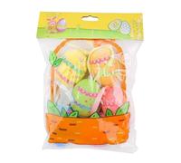 Easter Eggs - Easter Decorations | Easter Ornaments | Easter Egg Ornament | 6X Holiday Eggs Decorations | Foam Easter Tree Ornaments Decor Hangable Easter Eggs Pendant for Easter Parties Favors
