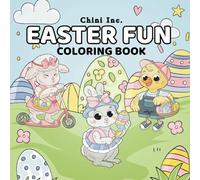 Easter Fun Coloring Book: 30 Cute & Easy Images to Color: Perfect for Kids & Adults | Adorable Bunnies, Ducklings, Lambs & More | 8.5 x 8.5 Inch Pages