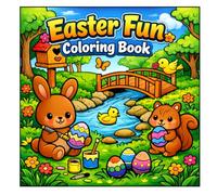 Easter fun coloring book: fun Easter themed coloring book for 2-10 years old with easter eggs and cute bunny's