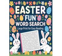 Easter Fun Word Search: Large Print for Easy Reading: Fun, Festive, and Brain-Boosting