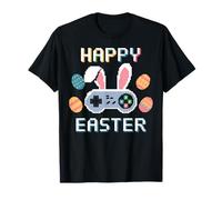 Easter Gamer Pixel Art Bunny Video Game Controller Uova Maglietta
