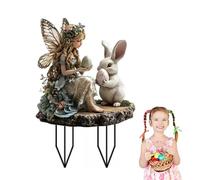 Easter Garden Stakes,Gardens Decorazioni Da Cortile,Easter Bunny Garden Stakes Decorazioni di Pasqua,Bunny Egg Sign for Yard,Decorazioni per segni di uova di coniglietto primaverili acrilici-C