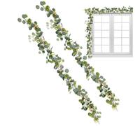 Easter Garland - 2 pezzi artificiali Eggs | Spring Home Decor, Easter Artificial Garlands For Garden, Indoor Holiday Party, Home, Room, Dormitory, Vacation, Photo Display, Windowsill