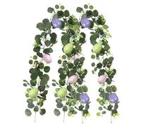 Easter Garland - 2 pezzi artificiali Eggs | Spring Home Decor, Easter Artificial Garlands For Garden, Indoor Holiday Party, Home, Room, Dormitory, Vacation, Photo Display, Windowsill
