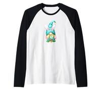 Easter GNOME Boy with Bunny Ears for Easter Matching Family Maglia con Maniche Raglan