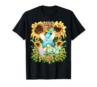 Easter GNOME Grandpa with Easter Bunny Ears Cute Sunflower Maglietta