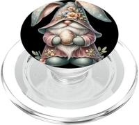Easter Gnome Rabbit Decor With Spring Flowers For Bunny Mom PopSockets PopGrip per MagSafe