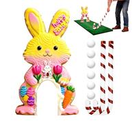 Easter Golf Game Set - Portable Mini Golf Course with Club and Balls for Kids and Adults, Interactive Indoor Activity for Family Gathering, Party Entertainment, Home Living Room, Bedroom Playtime