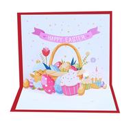 Easter Greeting Card, Festive Celebration Accessory, Happy Spring Souvenir, Design pop-up 3D, Intricate Paper Sculpture, Envelope Included, Perfect for Birthdays and Holidays