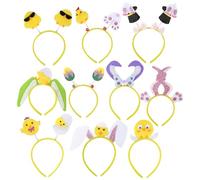Easter Hairbands Chick, Easter Bunny Cute Headband Hair Accessories, 10X Hair Hoop Headbands, Easter Decorations Costume Accessories, Fun Hair Bands for Party Headwear, Easter-Themed Hair Accessories