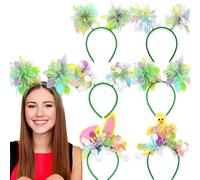 Easter Headband Set, Cute Ears Headwear Photo Booth Props, Cartoon Spring Day Party Hair Hoop Decoration for Easter, Festivals, Weddings, Holiday Celebrations Family