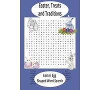 Easter Holiday Word Search: Easter Egg shaped word search