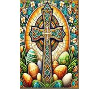Easter in Irish Mosaic Style: Cross, Eggs, and Celtic Knots Journal