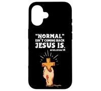 Easter Jesus Believer Bible Verse Faith Christian Custodia per iPhone 16