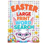 Easter Large Print Word Search: Easter Puzzle Book for Kids, Teens, and Adults. Perfect Gift for Basket Stuffers.