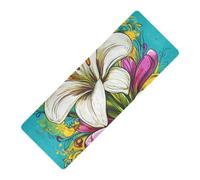 Easter Lily Happy Easter Blue stampato all'aperto yoga mat gomma naturale antiscivolo, con tappetino da yoga copertura tapete para ejercicio 180,3 x 66 cm per gli uomini