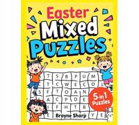 Easter Mixed Puzzles for Kids: Brain Games 5-In-1 Puzzle Book for Children | Activity Book with 60+ Mazes, Word Search, Sudoku & Coloring Word Search ... Assorted Puzzles | Easter Basket Stuffers