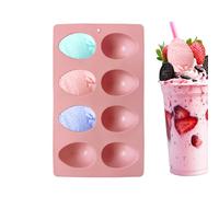 Easter Molds - 8 Cavity Silicone Bakeware, Food Grade Easy Release Candy and Cookie Pan with Flexible Non Stick Design for Jelly, Ice Cream, Dessert, Spring Parties and Home Baking Fun