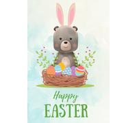 Easter Notebook, Girl's Journal, Diary, Notebook, Happy Easter, Easter Basket, Easter Gift, 90 Pages: Cute Easter Bunny Notebook for Notes, Ideas, Journaling and School - 90 Pages