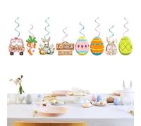 Easter Party Banner, Bunny Egg Pattern Bunting, 10 Foot Colorful Easter Decorations FOR Home and Garden Sturdy Paper Garland Single Set Spring Holiday Banner for Mantle Fireplace Tree Wall Tiered Tray