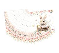 Easter Plates Napkins Set - Bunny Party Tableware for Spring Gathering | Paper Material with Festive Print Design, Disposables Dinner Accessories for Home Kitchen Living Room Farmhouse Holiday Event