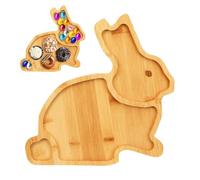 Easter Platter,Wooden Funny Serveware | Stable Family-Friendly Carrot Bunny Serving Platter Party Tray - Efficient For Dessert Cake Fruit Snack Spring Party Table Decor Brunch Dinner Catering
