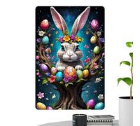 Easter Puzzle, Art Jigsaw For Family Fun, Cute Paper Bunny Puzzles, Engaging Easter Art For Adults And Kids, Quality Time, Ideal Present, Creative Activity, 11.81x8.27 Inches