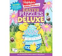 Easter Puzzles Deluxe: Eggs-tra Special Easter Hidden Pictures Puzzles, Puzzle Book and Easter Basket Stuffer for Kids 4-8 Featuring Easter Stickers, Bunny and Easter Egg Crafts