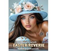 EASTER REVERIE - Adult Coloring Book | Realistic Grayscale Easter/Spring Portraits | for Relaxation and Mindful Creativity: English Edition