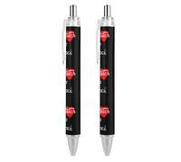 Easter Schnauzer s Rabbit Bunnies Penna a sfera retrattile inchiostro nero 0,5 mm penne a punta fine forniture per ufficio 4 pezzi