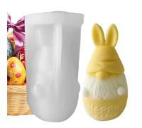 Easter Silicone Mold, Spring Bunny Gnome Casting Tool, Handmade Size Mould with Sturdy Crafting, Flexible Rubber Candle Former, Decorative Shape with Seasonal Style, Craft Template for Home Party