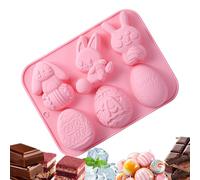 Easter Silicone Molds - Bunny Candy Mold for gommes Cupcakes Fudge | Food Grade Nonstick Silicone with Flexible Cavity, Handmade Baking Casting Tool for Chocolate Jelly Pastry Ice Soap Dessert