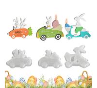 Easter Silicone Molds - Flexible Baking and Candy Mold | Food Grade Silicone with Nonstick Design, Reusable Bunny, Egg, and Chick Shapes, Perfect for Chocolate DIY Crafts