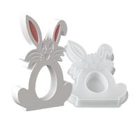 Easter Silicone Molds For Plaster & Cement - Mold 3D Spring Rabbit Craft per DIY Home Decor, Flessibile Bunny Mould For Concrete, Clay, and Candle Making, Durable Reusable Easter Party Craft Supplies