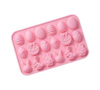 Easter Silicone Molds - Non Stick Crafts Casting Tool | Handmade Bunny Candle Molds | Easy Release Craft Making For Gummies Cupcake Fudge Candy Jelly Pastry Ice Soap Cake Food Safe Rubber Decoration