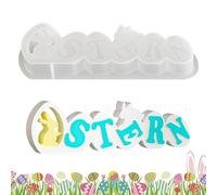 Easter Silicone Molds | Silicone Rabbit Letter Crafting Mould , Holiday Ornament Molds For Easter Decor Plaster Ornaments Resin Art Home Accents Family Friends Holiday Party Use, Cute Shapes For Fu