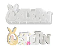 Easter Silicone Molds | Silicone Rabbit Letter Crafting Mould , Holiday Ornament Molds For Easter Decor Plaster Ornaments Resin Art Home Accents Family Friends Holiday Party Use, Cute Shapes For Fu