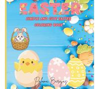 Easter: Simple and cute Easter coloring book